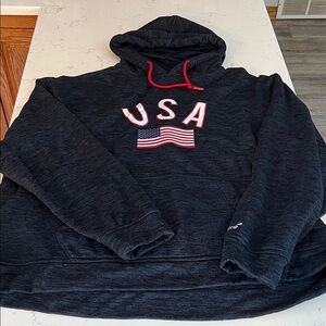 USA Flag Black Hoodie